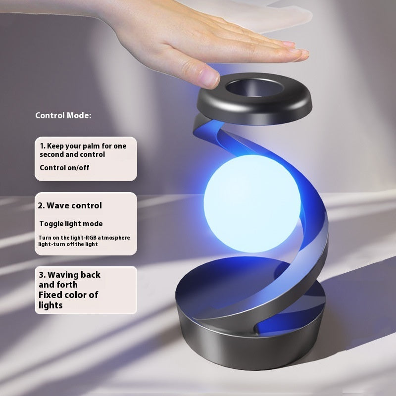 Levitating Ball Lamp with Wireless Charger